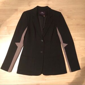 Rachel Roy ponte colorblock blazer